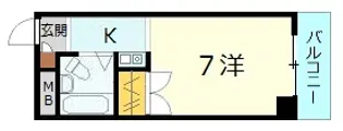 広島県広島市安佐北区口田4【マンション】の間取り