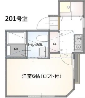 コーポ鈴新【2階】の間取り