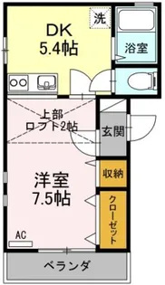 ハイツ夷山【2階】の間取り
