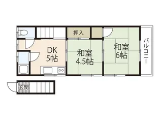 さつき荘【2階】の間取り