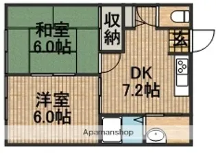 大山壱番館A【2階】の間取り