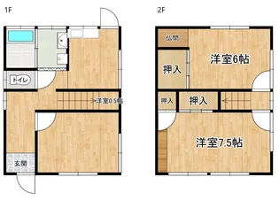 山口県山口市阿知須【一戸建】の間取り