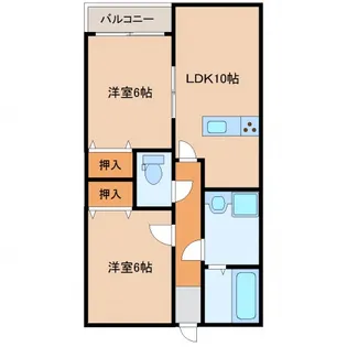 フェニックスD【2階】の間取り