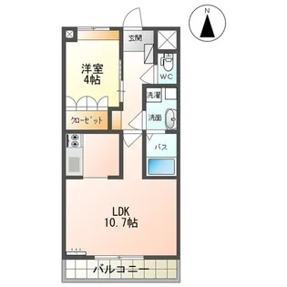 アシューレ成沢【3階】の間取り