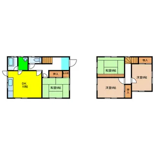 徳島県小松島市間新田町字ヤケ木【一戸建】の間取り