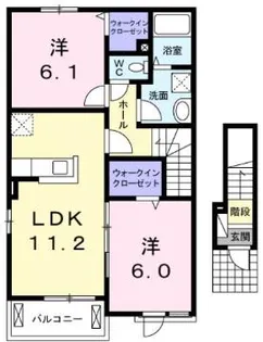 メゾン・チトセ A棟【2階】の間取り