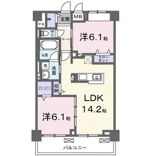 エルドール【3階】の間取り