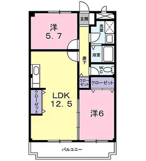 スカイドリーム【2階】の間取り