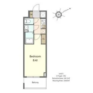 S-RESIDENCE堺浜寺axial【3階】の間取り