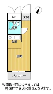 桜町ハイム【4階】の間取り