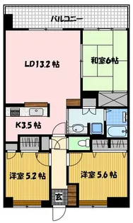 アーバンパレス赤迫エスプリオ【8階】の間取り