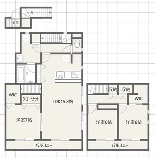 ステージクォリアップ経堂の間取り