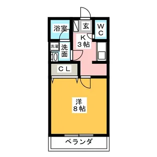 Resco de Nakahara【1階】の間取り