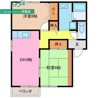 メゾン・ド・カルテットA【2階】の間取り