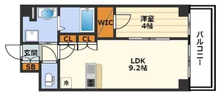 BPRレジデンス新梅田【11階】の間取り
