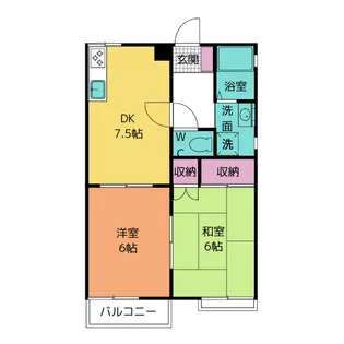 ソレーユK【2階】の間取り