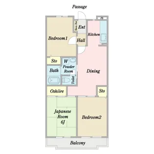 フローレンス西船橋【5階】の間取り