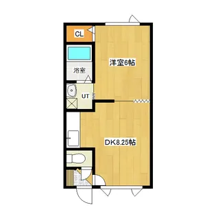 夕陽ヶ丘ハイツ3【1階】の間取り