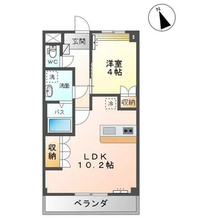 サンフィット フジマンA棟【2階】の間取り