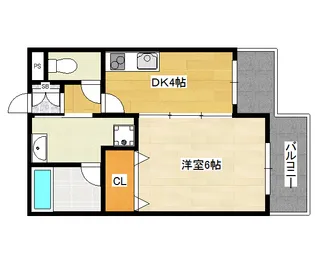 サウスサイド武庫之荘【4階】の間取り