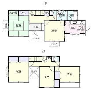 千葉県君津市北子安5【一戸建】の間取り