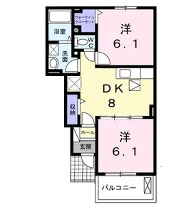 エスペランサII【1階】の間取り