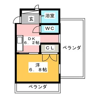 フォレストイン瑞穂【4階】の間取り