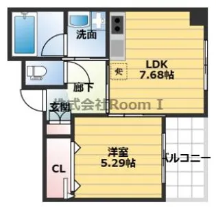 NS上町セブン【5階】の間取り