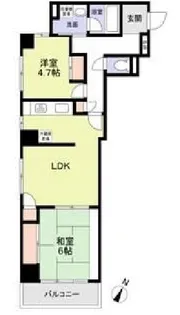 フェリーチェお茶の水【8階】の間取り