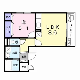 グラシオッソ【2階】の間取り