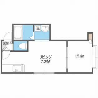 北海道札幌市東区北十六条東7【アパート】の間取り