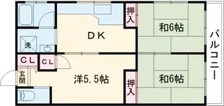宮城荘【2階】の間取り