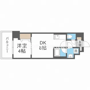大阪府大阪市天王寺区玉造本町【マンション】の間取り