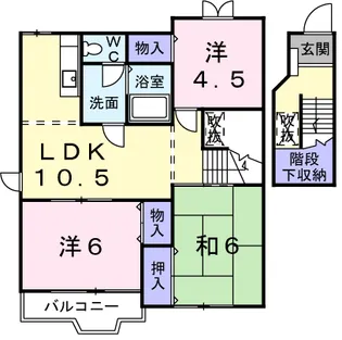 神奈川県平塚市田村7【アパート】の間取り