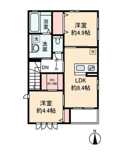 ハイム瀧A【2階】の間取り