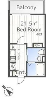 東京都新宿区西新宿4【マンション】の間取り