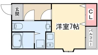 1Rの間取り画像