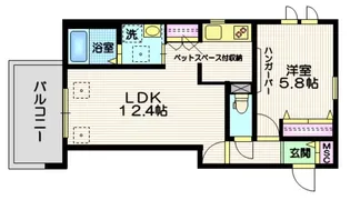 東京都大田区鵜の木1【マンション】の間取り