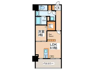 ラ・ペーシュ天王寺【3階】の間取り