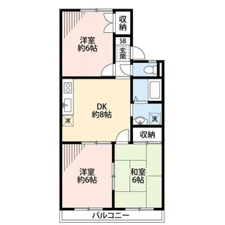 神奈川県藤沢市稲荷1【アパート】の間取り