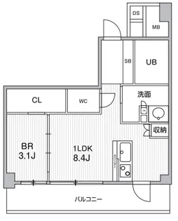 ジェーエムエフレジデンス町田【2階】の間取り