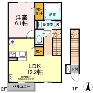 ハニーハイム【2階】の間取り