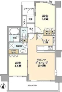 ナイスパークフロンテージ鷺沼【1階】の間取り