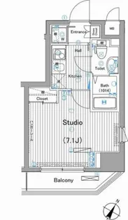 ガーラ・シティ渋谷幡ヶ谷【11階】の間取り