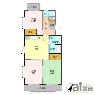 埼玉県ふじみ野市西2【マンション】の間取り