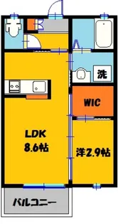 シャーメゾン大寛【1階】の間取り