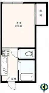 ハマノハイム【1階】の間取り