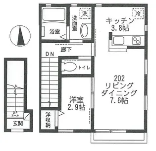 クレールメゾン石神井公園【2階】の間取り