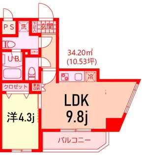 神奈川県横浜市西区浅間町1【マンション】の間取り