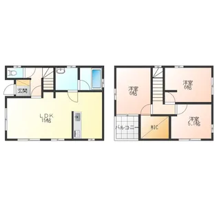 徳島県徳島市川内町松岡【一戸建】の間取り